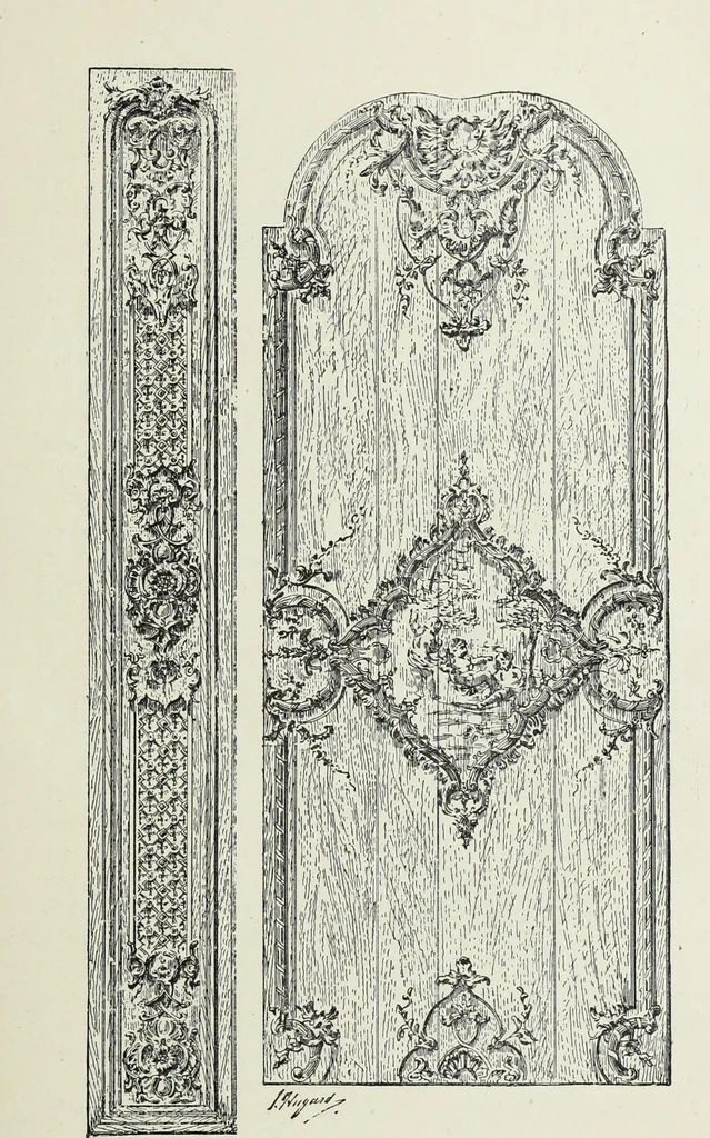 An illustration from L'art decoratif dans le vieux Paris, 1898, leaf 48