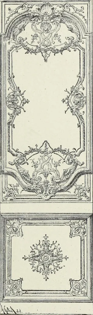 An illustration from L'art decoratif dans le vieux Paris, 1898, leaf 50