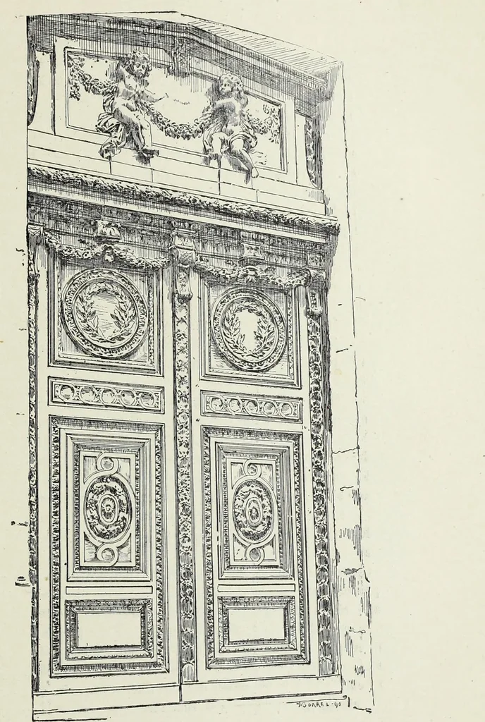 An illustration from L'art decoratif dans le vieux Paris, 1898, leaf 56