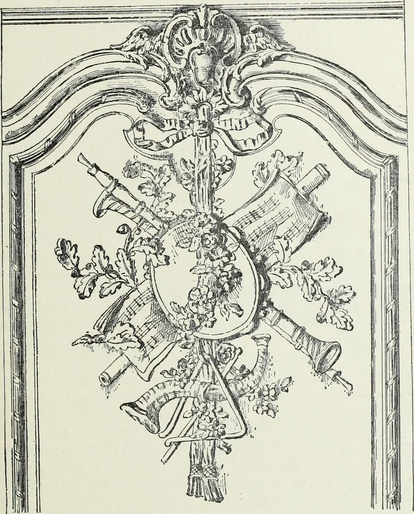 An illustration from L'art decoratif dans le vieux Paris, 1898, leaf 66