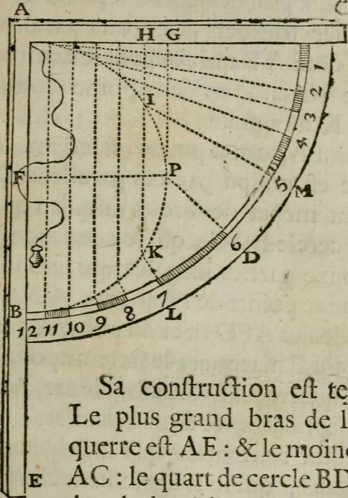 An illustration from L'art de jetter les bombes, 1685, leaf 108