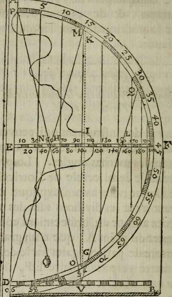 An illustration from L'art de jetter les bombes, 1685, leaf 145