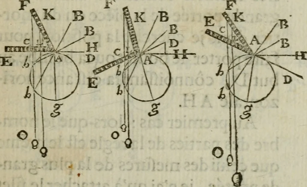 An illustration from L'art de jetter les bombes, 1685, leaf 184