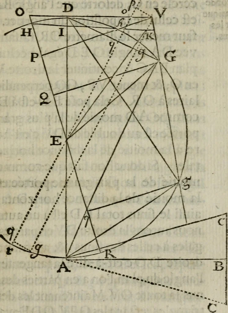 An illustration from L'art de jetter les bombes, 1685, leaf 316