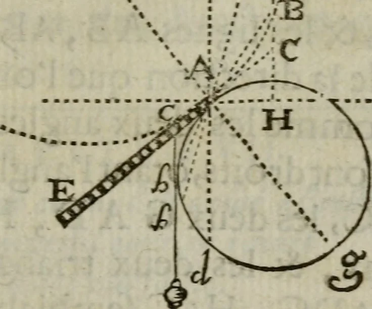 An illustration from L'art de jetter les bombes, 1685, leaf 374