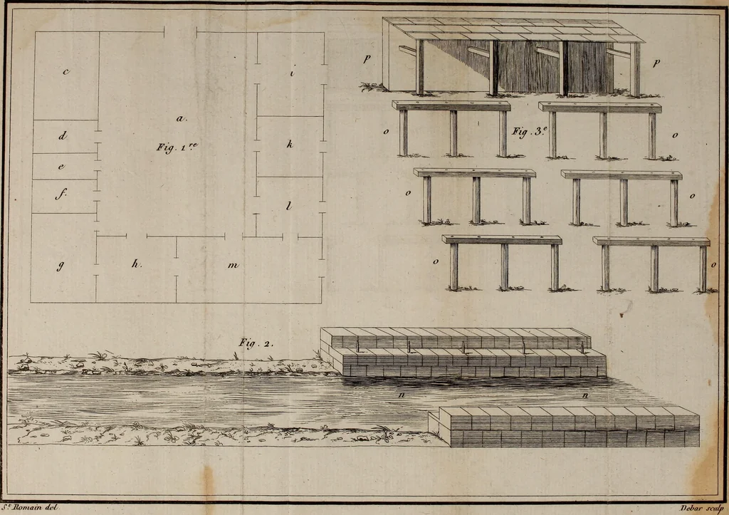 An illustration from L'art de la teinture du coton en rouge, 1807, leaf 196