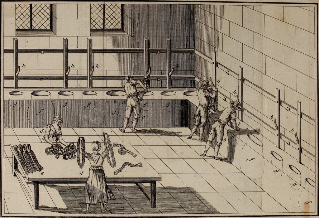 An illustration from L'art de la teinture du coton en rouge, 1807, leaf 198