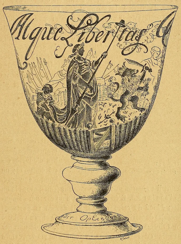An illustration from L'art de la verrerie, 1885, leaf 299