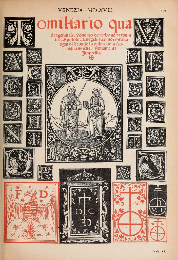 An illustration from L'art de l'imprimerie à Venise, 1896, leaf 209