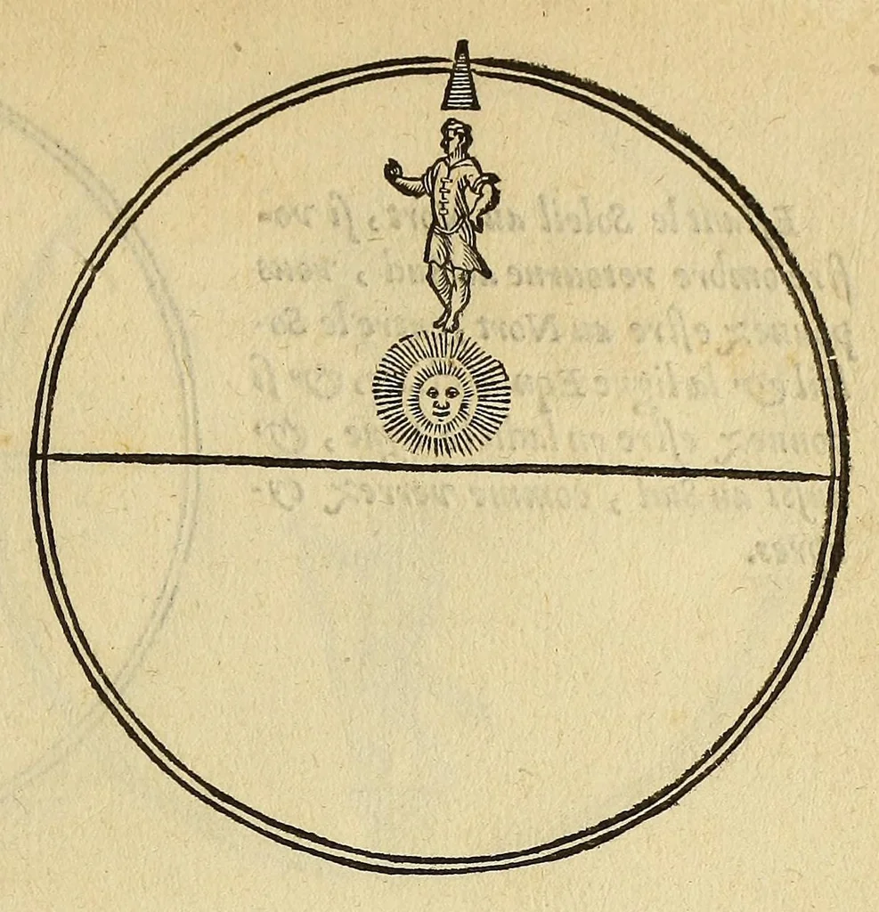 An illustration from L'art de nauiguer, 1569, leaf 103