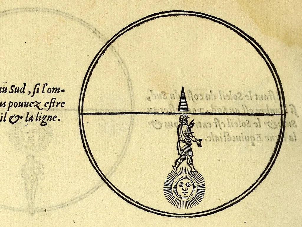 An illustration from L'art de nauiguer, 1569, leaf 108
