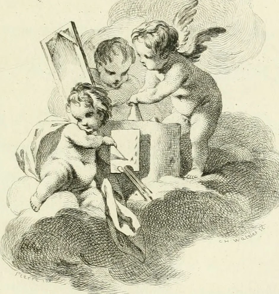 An illustration from L'art de peindre : poëme : avec des réflexions sur les différentes parties de la peinture, 1760, leaf 58