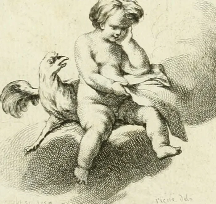 An illustration from L'art de peindre : poëme : avec des réflexions sur les différentes parties de la peinture, 1760, leaf 8