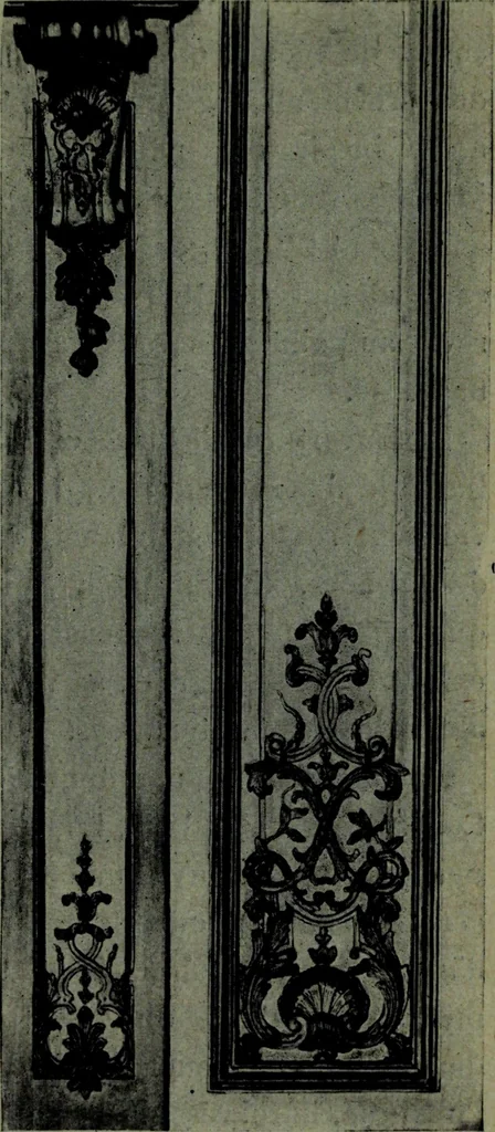An illustration from L'art de reconnaître les styles, le style Louis XIV, 1900, leaf 130