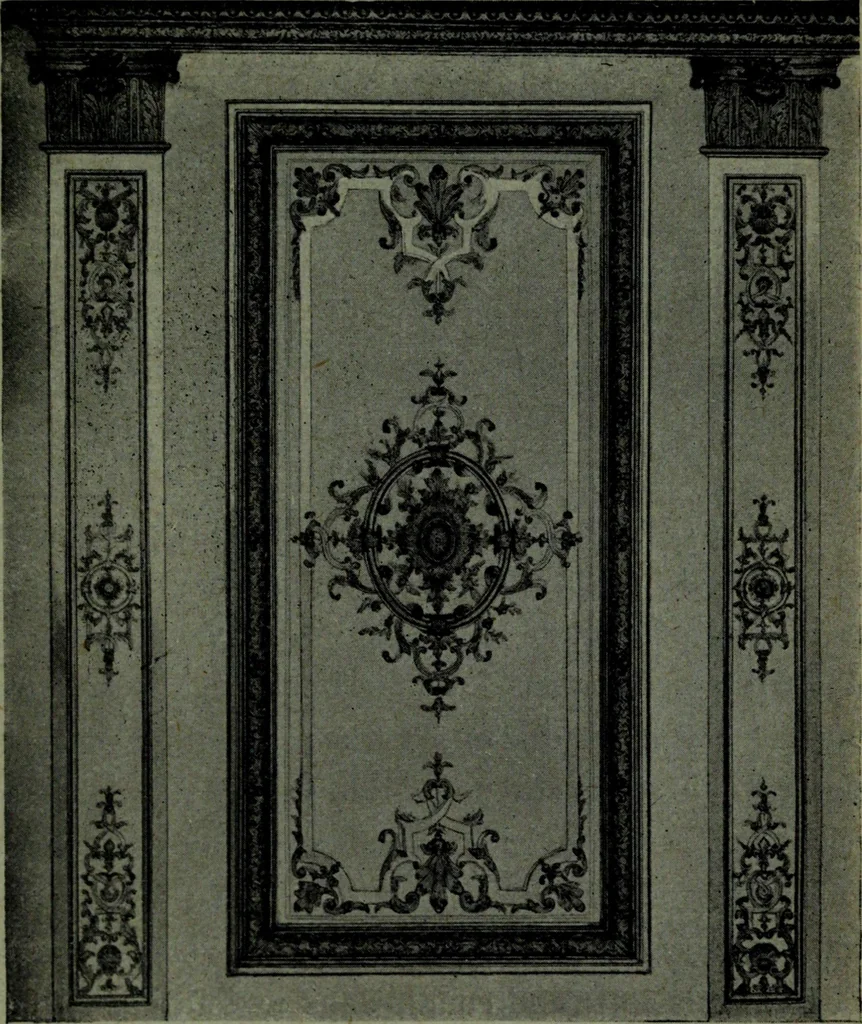An illustration from L'art de reconnaître les styles, le style Louis XIV, 1900, leaf 146
