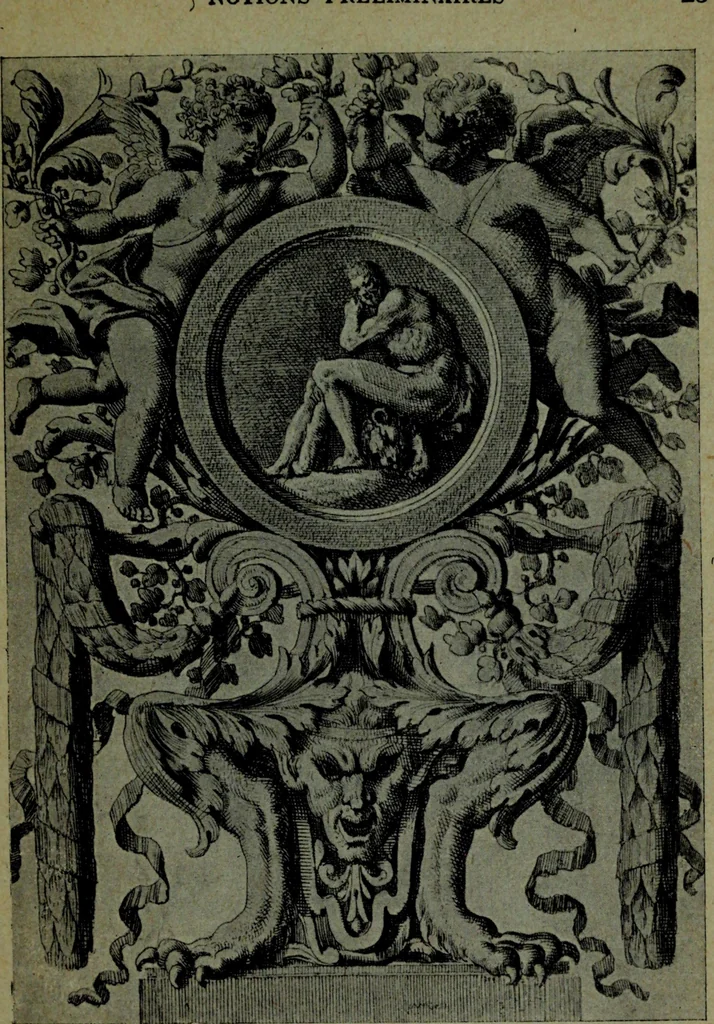 An illustration from L'art de reconnaître les styles, le style Louis XIV, 1900, leaf 36
