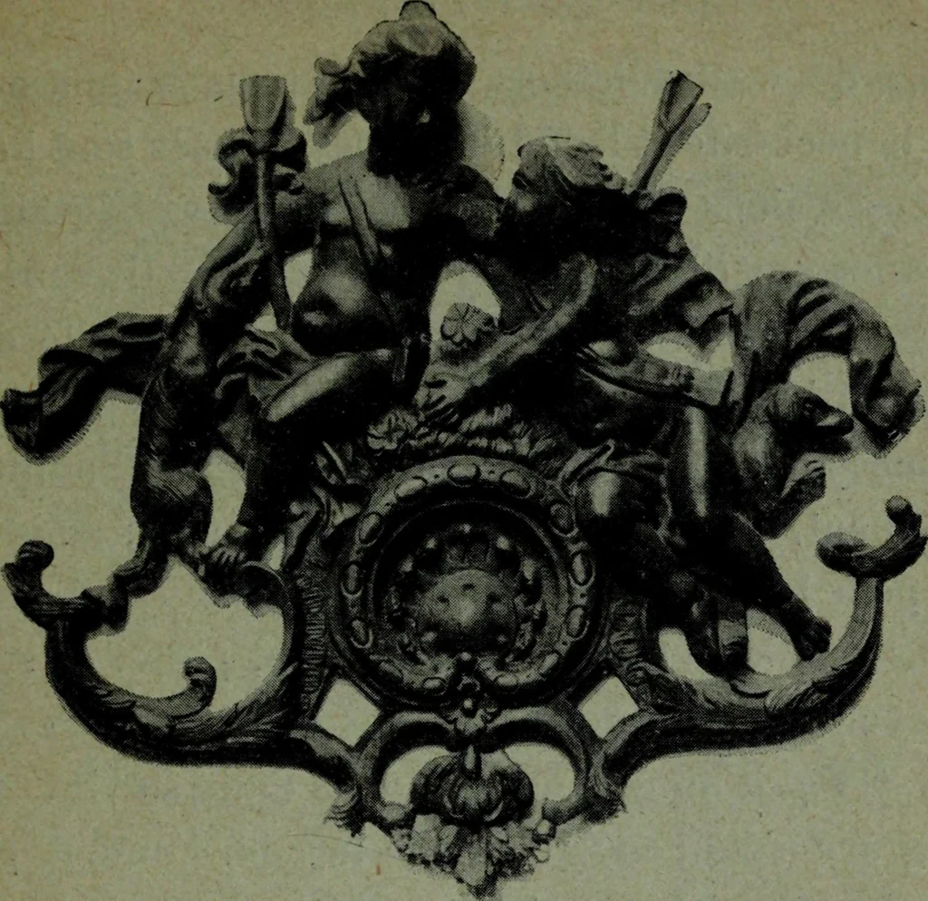 An illustration from L'art de reconnaître les styles, le style Louis XIV, 1900, leaf 38