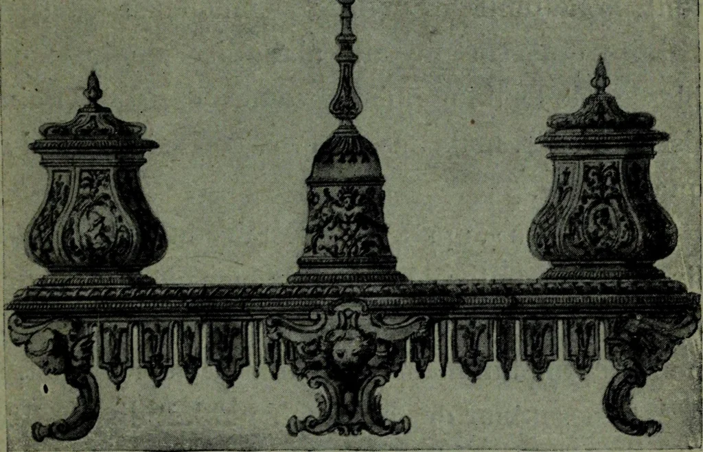 An illustration from L'art de reconnaître les styles, le style Louis XIV, 1900, leaf 42