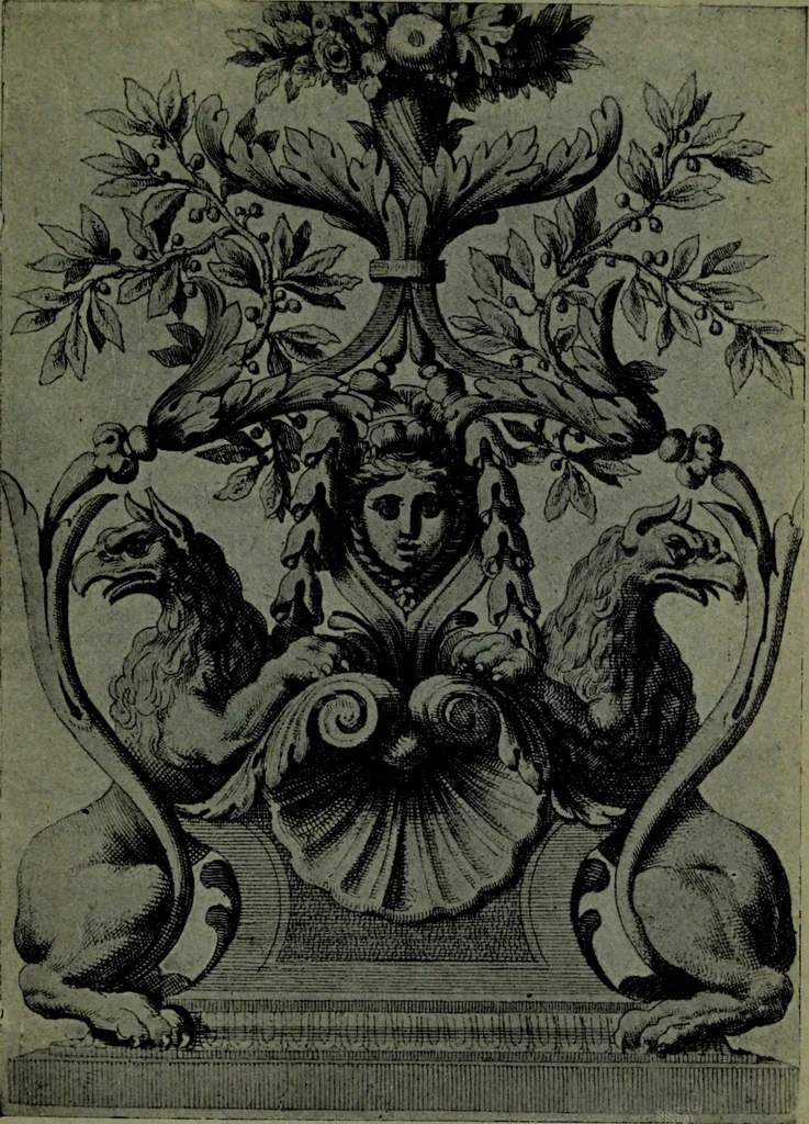 An illustration from L'art de reconnaître les styles, le style Louis XIV, 1900, leaf 48