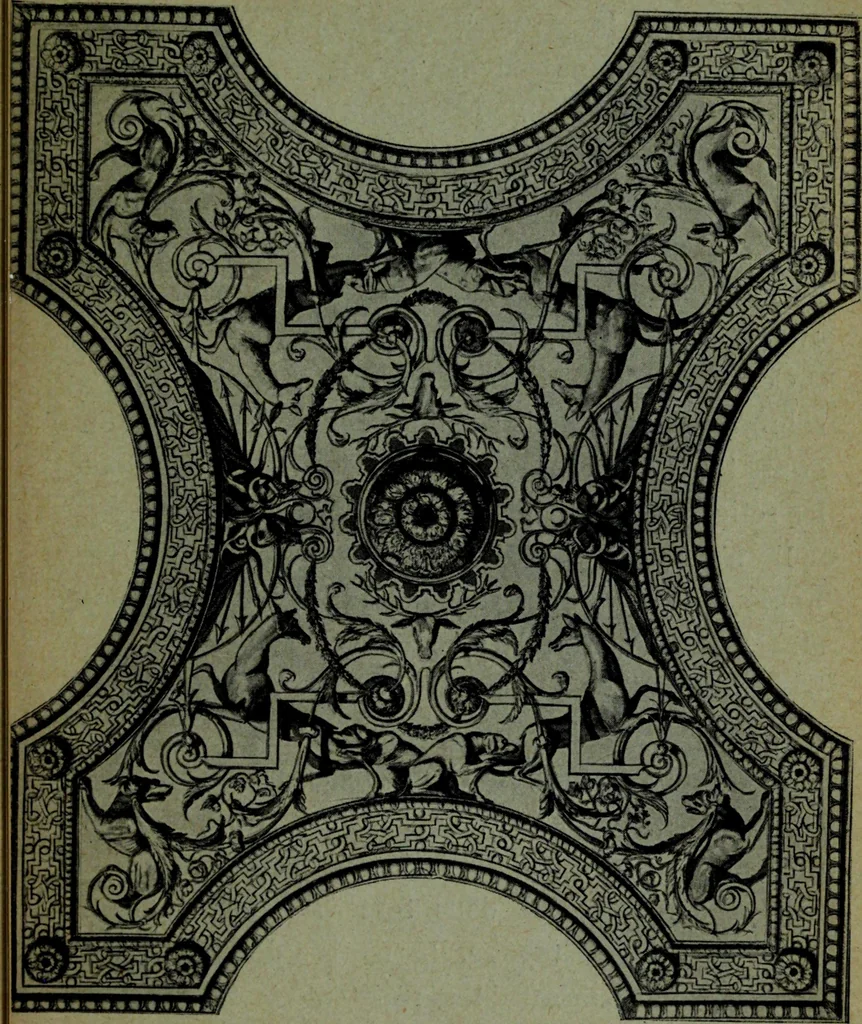 An illustration from L'art de reconnaître les styles, le style Louis XIV, 1900, leaf 50