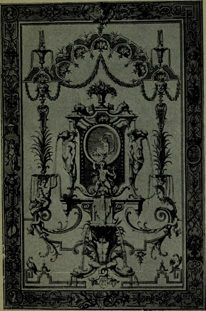 An illustration from L'art de reconnaître les styles, le style Louis XIV, 1900, leaf 54