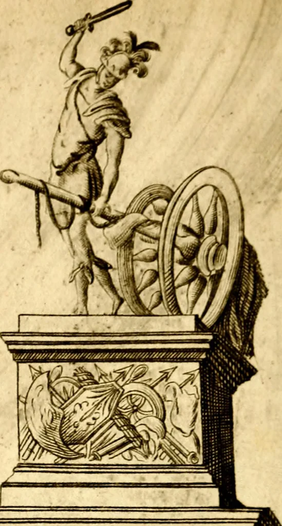 An illustration from L'art des emblemes;, 1662, leaf 155