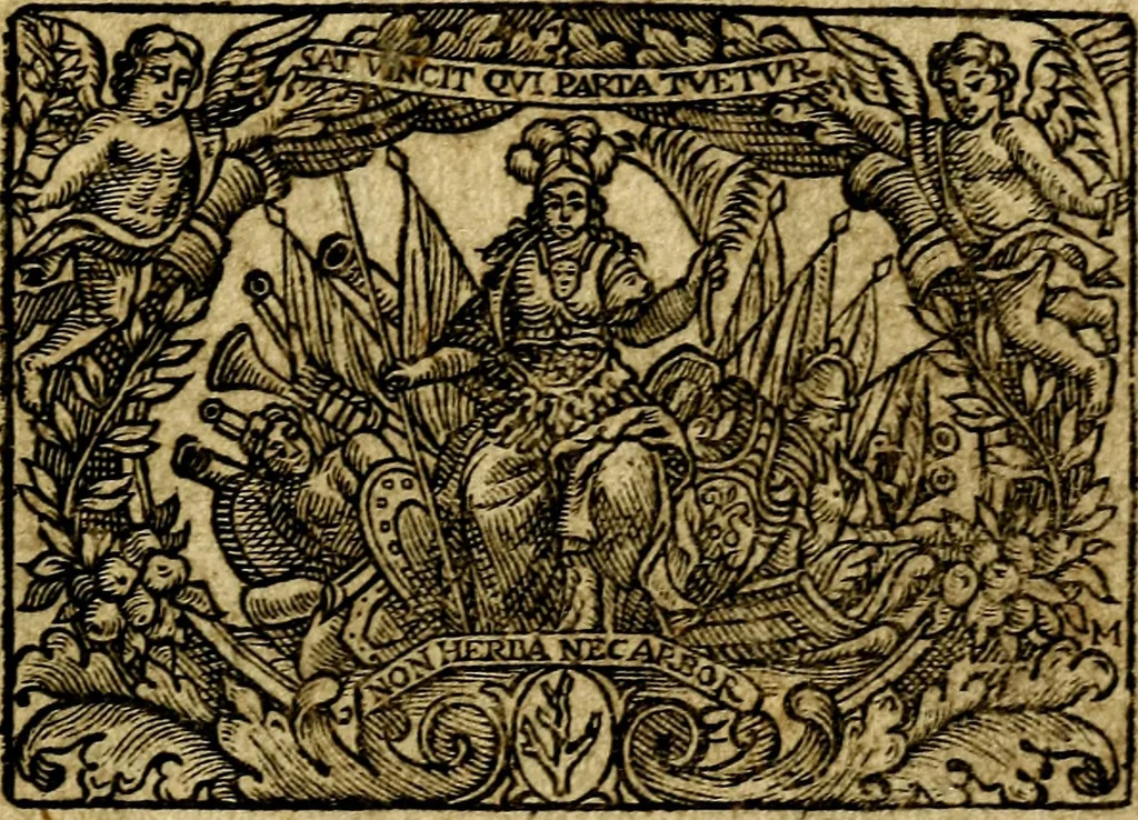 An illustration from L'art des emblemes;, 1662, leaf 2