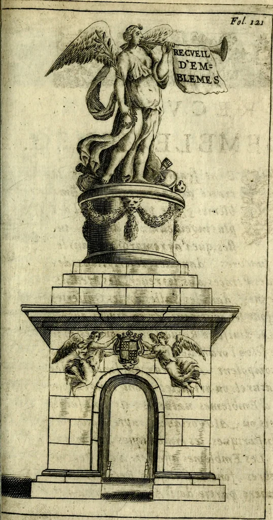 An illustration from L'art des emblemes;, 1662, leaf 138