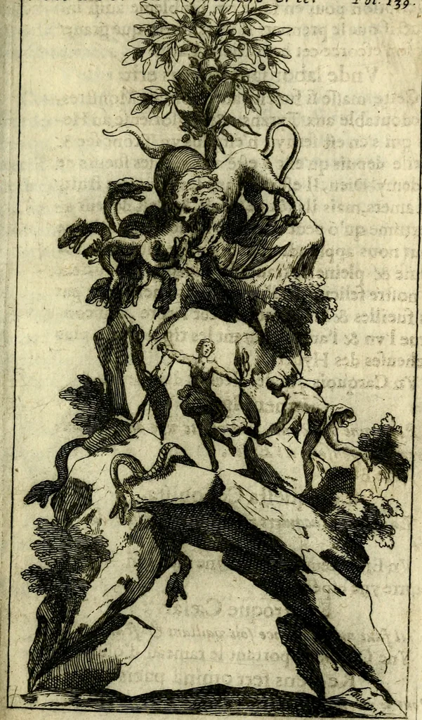 An illustration from L'art des emblemes;, 1662, leaf 178