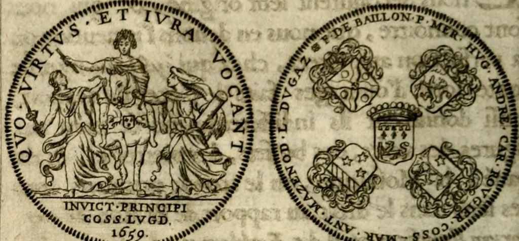 An illustration from L'art des emblemes;, 1662, leaf 27