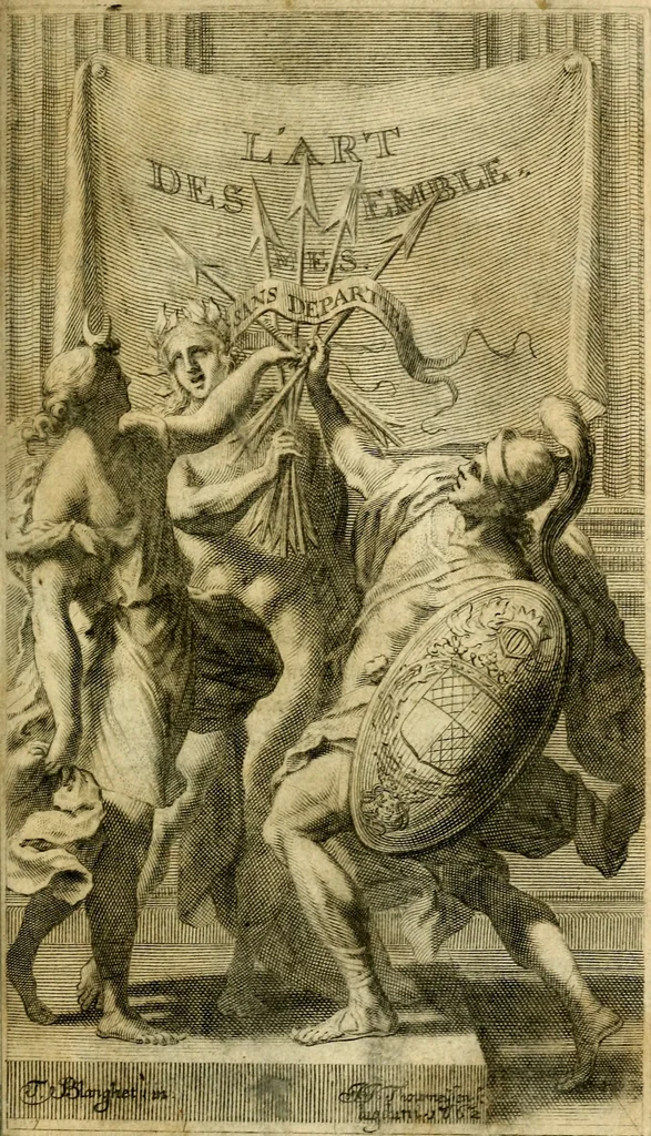 An illustration from L'art des emblemes;, 1662, leaf 6