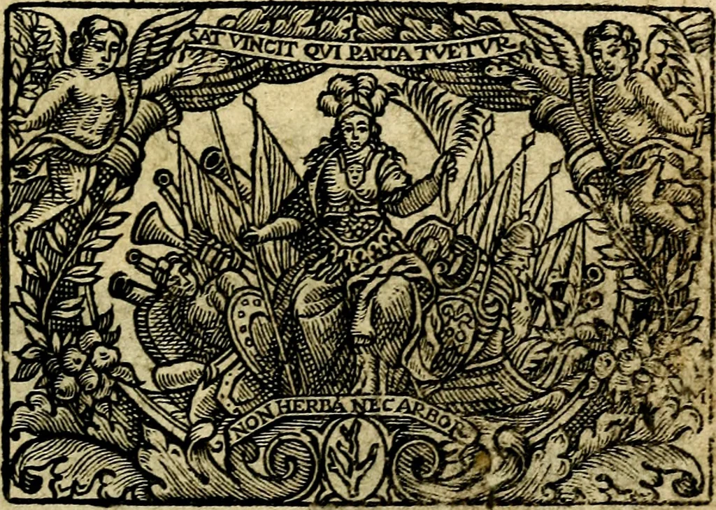 An illustration from L'art des emblemes;, 1662, leaf 8