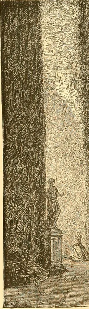 An illustration from L'art des jardins. Parcs--jardins--promenades--étude historique--principles de la composition des jardins--plantations--décoration pittoresque et artistique des parcs et jardins publics; traité pratique et didactique, 1886, leaf 103