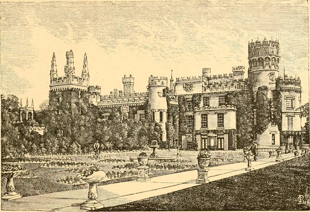 An illustration from L'art des jardins. Parcs--jardins--promenades--étude historique--principles de la composition des jardins--plantations--décoration pittoresque et artistique des parcs et jardins publics; traité pratique et didactique, 1886, leaf 118