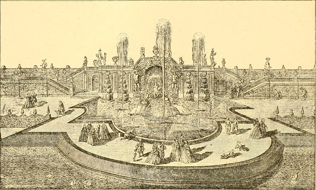 An illustration from L'art des jardins. Parcs--jardins--promenades--étude historique--principles de la composition des jardins--plantations--décoration pittoresque et artistique des parcs et jardins publics; traité pratique et didactique, 1886, leaf 121