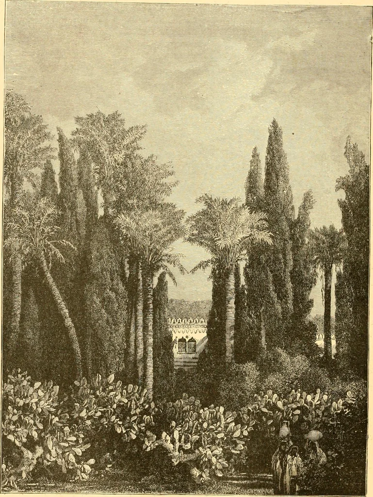An illustration from L'art des jardins. Parcs--jardins--promenades--étude historique--principles de la composition des jardins--plantations--décoration pittoresque et artistique des parcs et jardins publics; traité pratique et didactique, 1886, leaf 161
