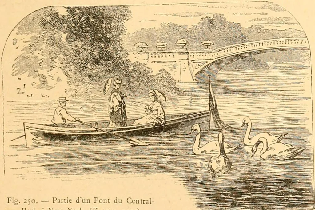 An illustration from L'art des jardins. Parcs--jardins--promenades--étude historique--principles de la composition des jardins--plantations--décoration pittoresque et artistique des parcs et jardins publics; traité pratique et didactique, 1886, leaf 208