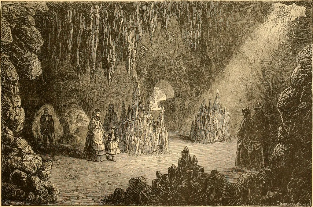 An illustration from L'art des jardins. Parcs--jardins--promenades--étude historique--principles de la composition des jardins--plantations--décoration pittoresque et artistique des parcs et jardins publics; traité pratique et didactique, 1886, leaf 216