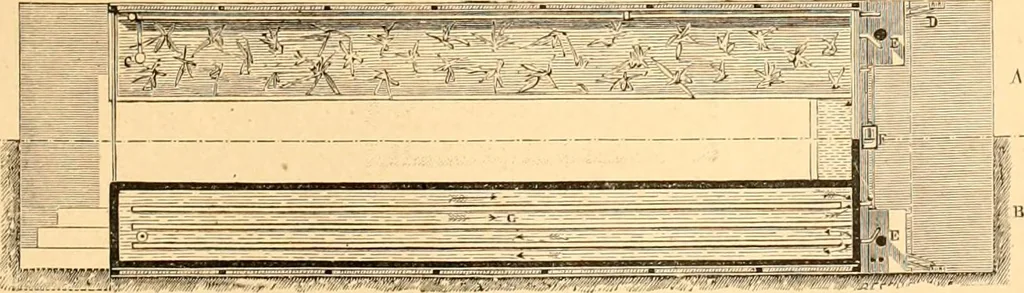 An illustration from L'art des jardins. Parcs--jardins--promenades--étude historique--principles de la composition des jardins--plantations--décoration pittoresque et artistique des parcs et jardins publics; traité pratique et didactique, 1886, leaf 256