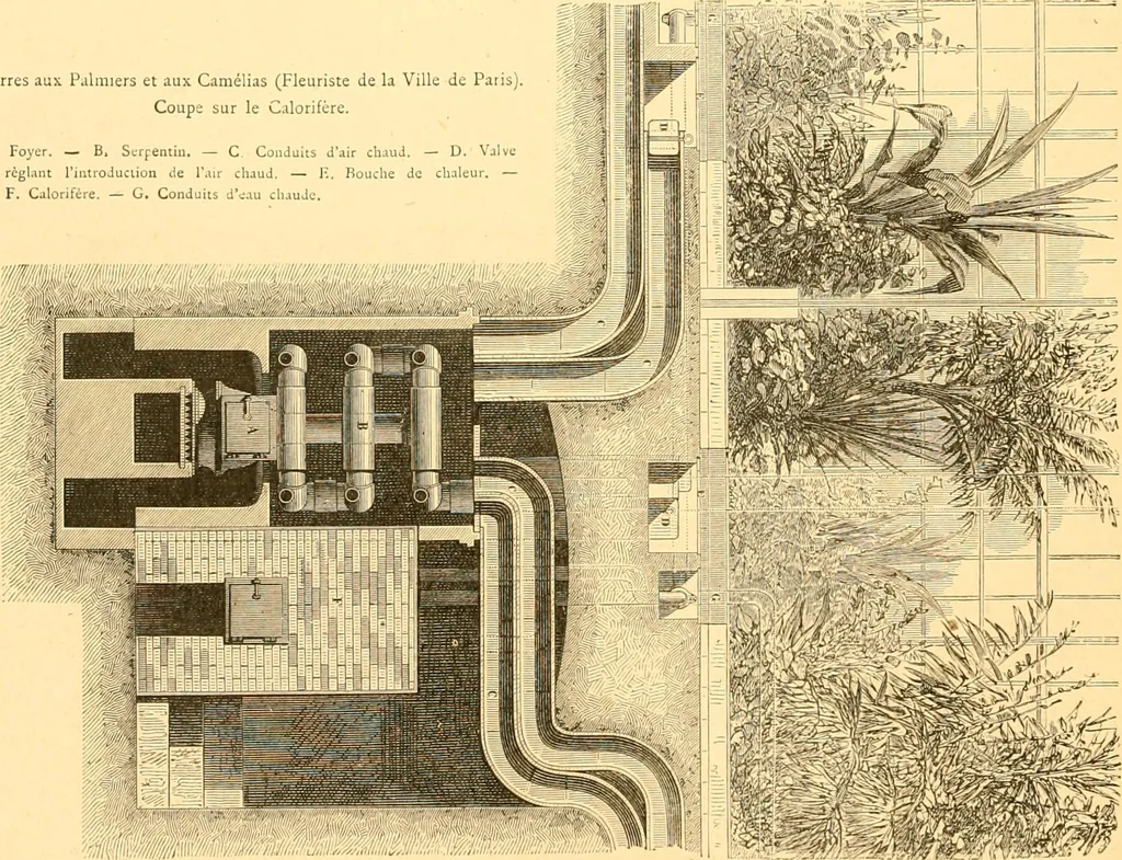 An illustration from L'art des jardins. Parcs--jardins--promenades--étude historique--principles de la composition des jardins--plantations--décoration pittoresque et artistique des parcs et jardins publics; traité pratique et didactique, 1886, leaf 259