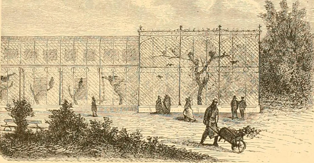 An illustration from L'art des jardins. Parcs--jardins--promenades--étude historique--principles de la composition des jardins--plantations--décoration pittoresque et artistique des parcs et jardins publics; traité pratique et didactique, 1886, leaf 260