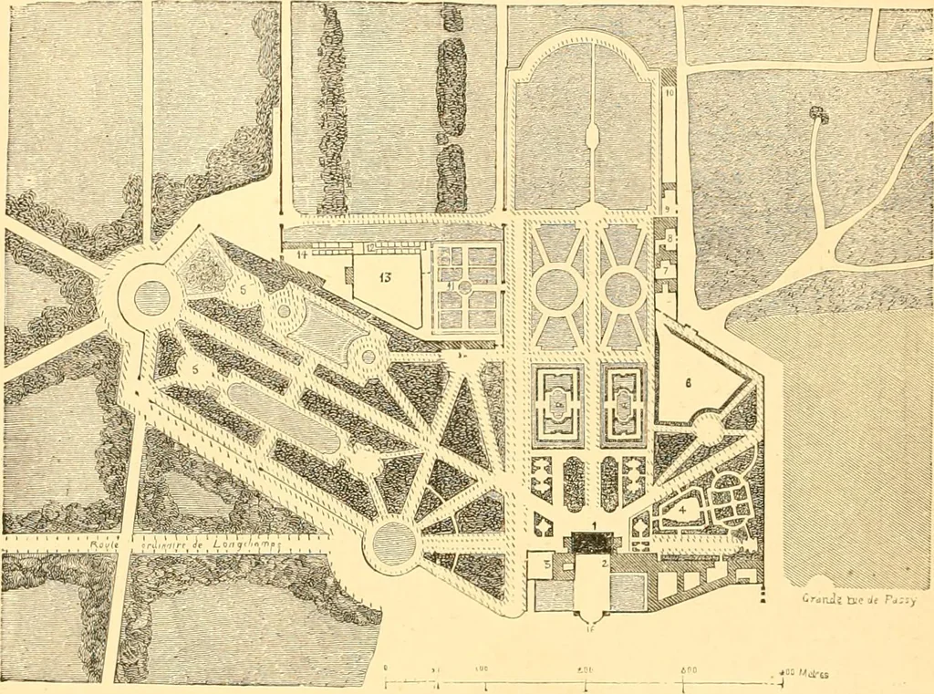 An illustration from L'art des jardins. Parcs--jardins--promenades--étude historique--principles de la composition des jardins--plantations--décoration pittoresque et artistique des parcs et jardins publics; traité pratique et didactique, 1886, leaf 273