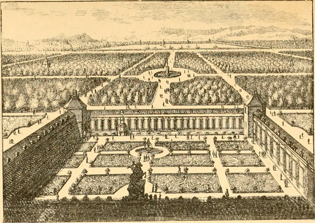 An illustration from L'art des jardins. Parcs--jardins--promenades--étude historique--principles de la composition des jardins--plantations--décoration pittoresque et artistique des parcs et jardins publics; traité pratique et didactique, 1886, leaf 276