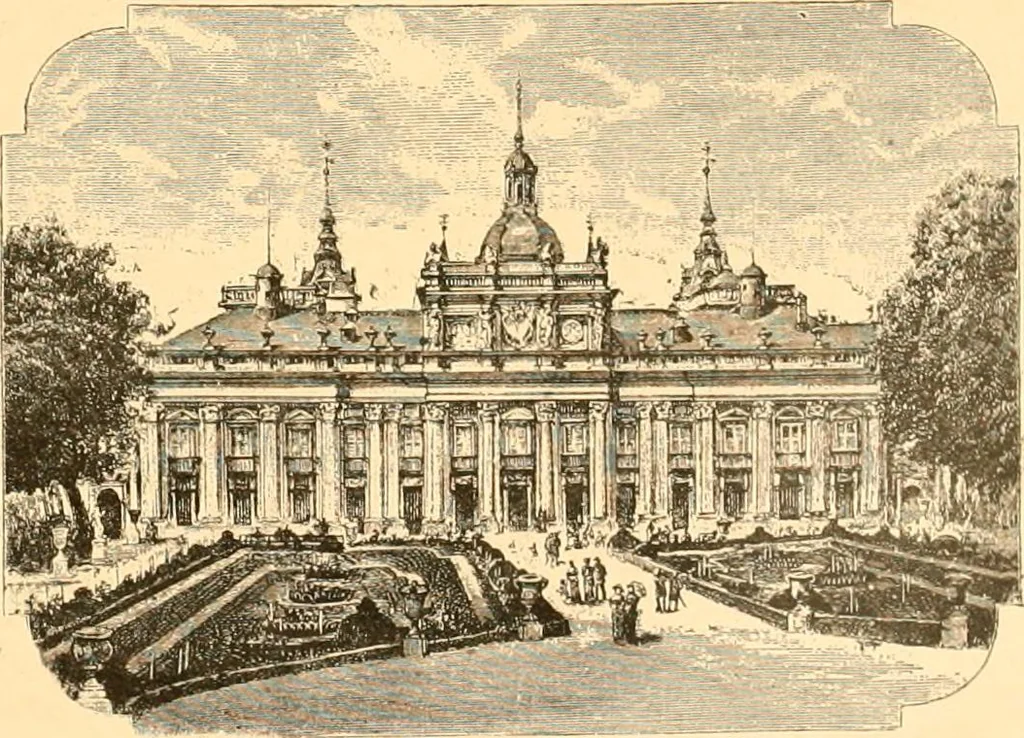 An illustration from L'art des jardins. Parcs--jardins--promenades--étude historique--principles de la composition des jardins--plantations--décoration pittoresque et artistique des parcs et jardins publics; traité pratique et didactique, 1886, leaf 276