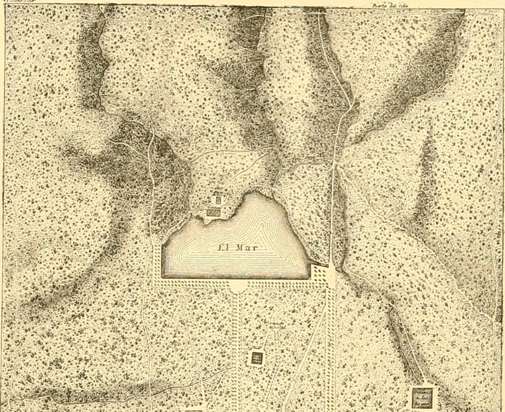 An illustration from L'art des jardins. Parcs--jardins--promenades--étude historique--principles de la composition des jardins--plantations--décoration pittoresque et artistique des parcs et jardins publics; traité pratique et didactique, 1886, leaf 277