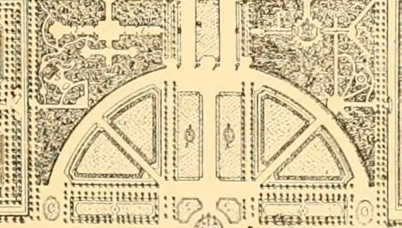 An illustration from L'art des jardins. Parcs--jardins--promenades--étude historique--principles de la composition des jardins--plantations--décoration pittoresque et artistique des parcs et jardins publics; traité pratique et didactique, 1886, leaf 282