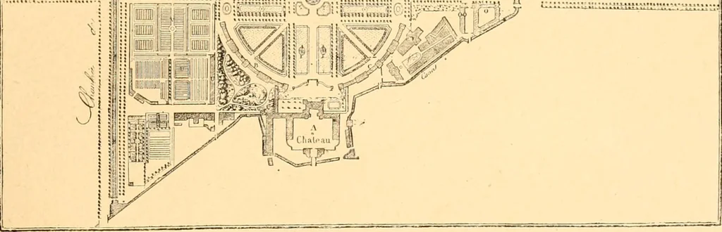 An illustration from L'art des jardins. Parcs--jardins--promenades--étude historique--principles de la composition des jardins--plantations--décoration pittoresque et artistique des parcs et jardins publics; traité pratique et didactique, 1886, leaf 282