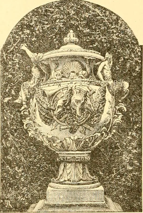 An illustration from L'art des jardins. Parcs--jardins--promenades--étude historique--principles de la composition des jardins--plantations--décoration pittoresque et artistique des parcs et jardins publics; traité pratique et didactique, 1886, leaf 285