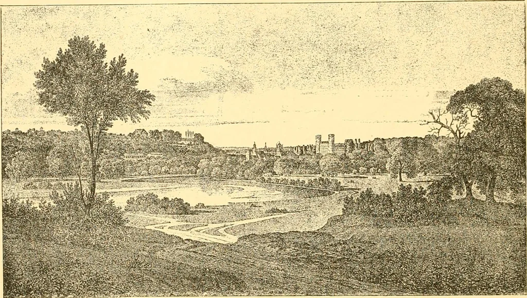 An illustration from L'art des jardins. Parcs--jardins--promenades--étude historique--principles de la composition des jardins--plantations--décoration pittoresque et artistique des parcs et jardins publics; traité pratique et didactique, 1886, leaf 295