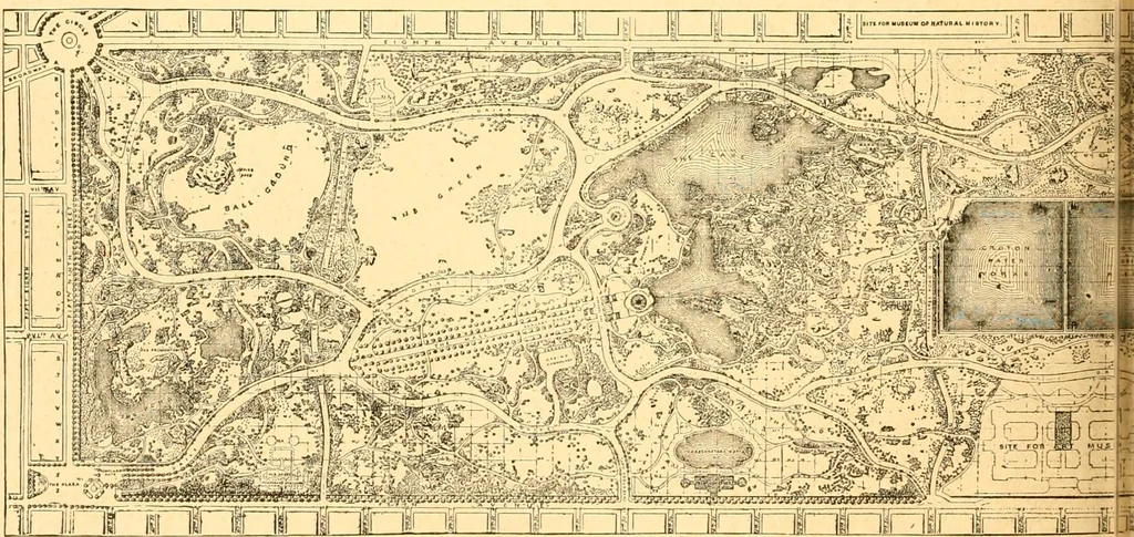 An illustration from L'art des jardins. Parcs--jardins--promenades--étude historique--principles de la composition des jardins--plantations--décoration pittoresque et artistique des parcs et jardins publics; traité pratique et didactique, 1886, leaf 301